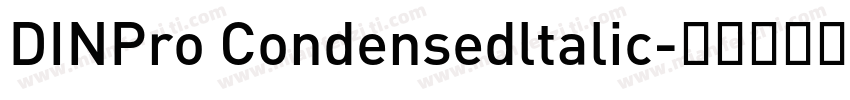 DINPro Condensedltalic字体转换